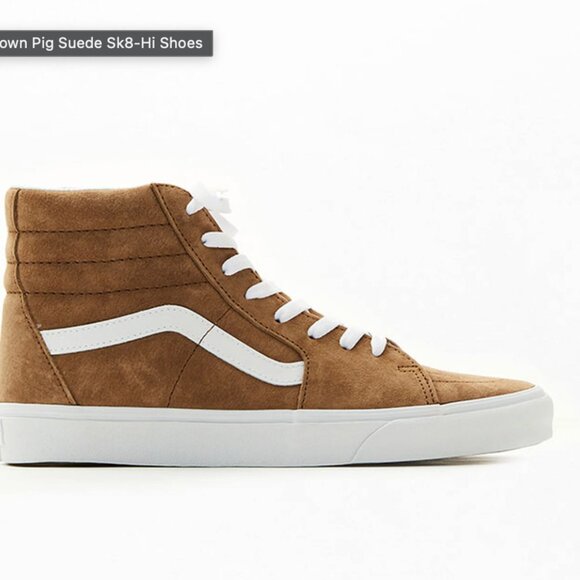 Vans Sk8-Hi Suede Shoe in Brown Pig Suede (NWOT) - Picture 3 of 9